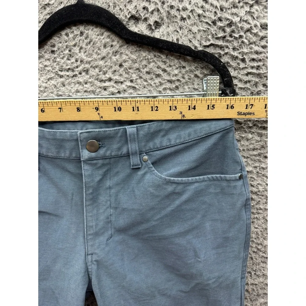 Lululemon ABC Slim-Fit 5 Pocket Pant Tech Canvas Heathered Deep Navy Men Size 31